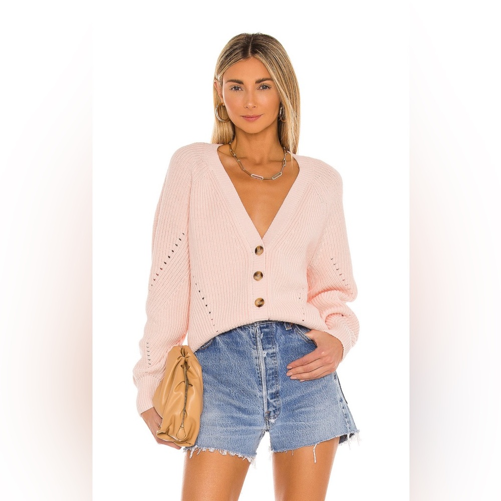 Tularosa Natalia Cardigan in Baby Pink